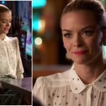 Lemon’s white blouse with tiny rhinestones on Hart of Dixie