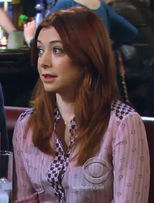 Lily's pink multi-pattern shirt on How I Met Your Mother