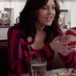 Maggie’s pink and purple striped top on The Carrie Diaries