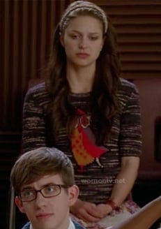 Marley’s owl sweater on Glee