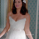 Penny’s wedding dress on Happy Endings