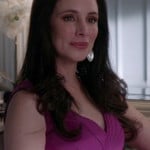 Victoria’s magenta pink v-neck dress on Revenge