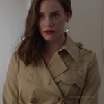 Charlotte’s eyelet detail trench coat on Revenge