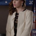 Charlotte’s white ruffle coat on Revenge