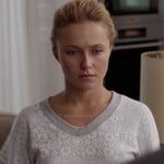 Juliette’s grey cog print sweater on Nashville