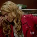 Juliette’s red leather jacket on Nashville