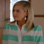 Jane’s mint green and white striped shirt on Happy Endings