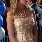 Magnolia’s peach embellished party dress on Hart of Dixie