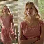 Magnolia’s pink metallic polka dot dress on Hart of Dixie