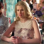 Magnolia’s white bird print top on Hart of Dixie