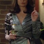 Krirsten’s (Casey Wilson) printed wrap dress on How I Met Your Mother