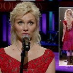 Scarlett’s red lace dress on Nashville