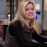 Britta’s patterned vest on Community