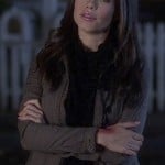 Jenna’s army green peplum jacket on Pretty Little Liars