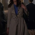 Laurel’s flared trench coat on Arrow