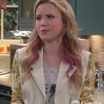 Lennox’s white jacket with yellow floral sleeves on Melissa & Joey