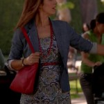 Marisol’s paisley dress and chambray blazer on Devious Maids