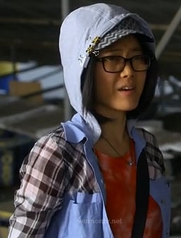 Ming's chambray/plaid shirt on Awkward