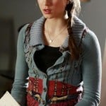 Spencer’s blue deer print cardigan on Pretty Little Liars