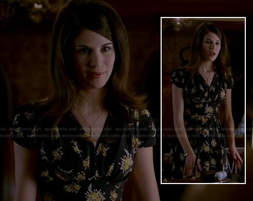 Willa’s black floral dress on True Blood