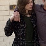 Allison’s patterned jacket on Teen Wolf