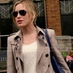 Annie’s trench coat and aviator sunglasses on Covert Affiars