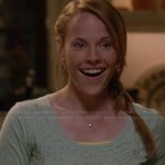 Daphne’s mint green beaded top on Switched at Birth