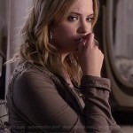 Hanna’s army green crochet shoulder/back jacket on Pretty Little Liars