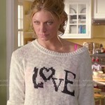 Josslyn’s “LOVE” sweater on Mistresses