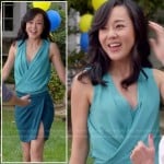 Karen’s blue two tone wrap dress on Mistresses