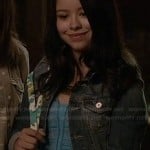 Mariana’s blue strapless dress at the party on The Fosters