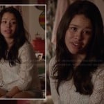 Mariana’s crochet lace top on The Fosters