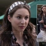 Spencer’s bicycle print headband and jeans on Pretty Little Liars