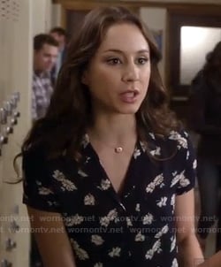Spencer's navy daisy print shirt on Pretty Little Liars