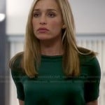 Annie’s green short sleeve blouse on Covert Affairs