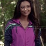 Emily’s purple track jacket on Pretty Little Liars