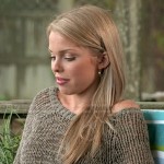 Emily’s open knit sweater on The Vineyard