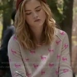 Jo’s pink skull sweater on Twisted