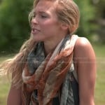 Katie’s American flag scarf on The Vineyard