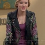 Lennox’s floral leather jacket on Melissa and Joey