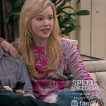 Lennox’s grey and pink tiger sweater on Melissa and Joey