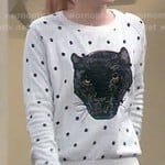 Lennox’s polka dot panther sweater on Melissa & Joey