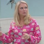 Mel’s pink elephant pajamas on Melissa and Joey