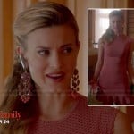 Paige’s pink ruffled hem dress on Royal Pains