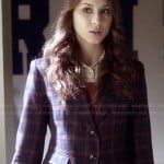 Spencer’s plaid blazer on Pretty Little Liars