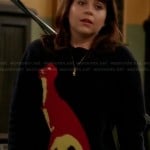 Amber’s dinosaur sweater on Parenthood