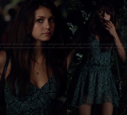Elena’s green dress on The Vampire Diaries Season 5