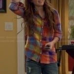 Eve’s multi-colored plaid shirt on Last Man Standing