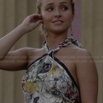 Juliette’s floral tie-back halter top on Nashville