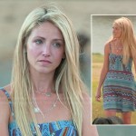 Jackie’s blue patterned sundress on The Vineyard